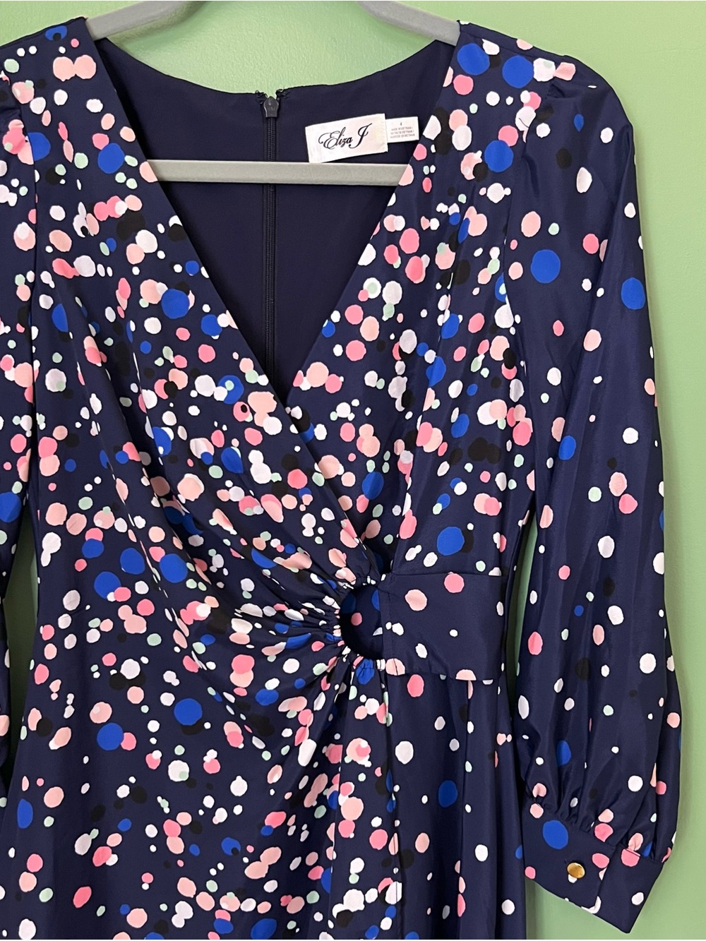 Eliza J Scatter Polka dot Dress Size 4 - Picture 5 of 10